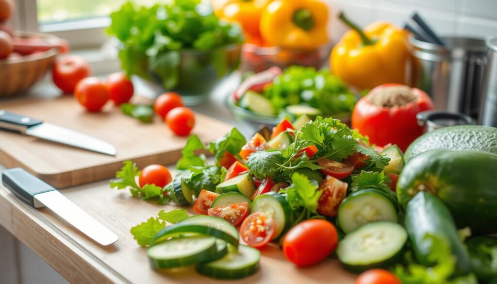 Salad preparation techniques