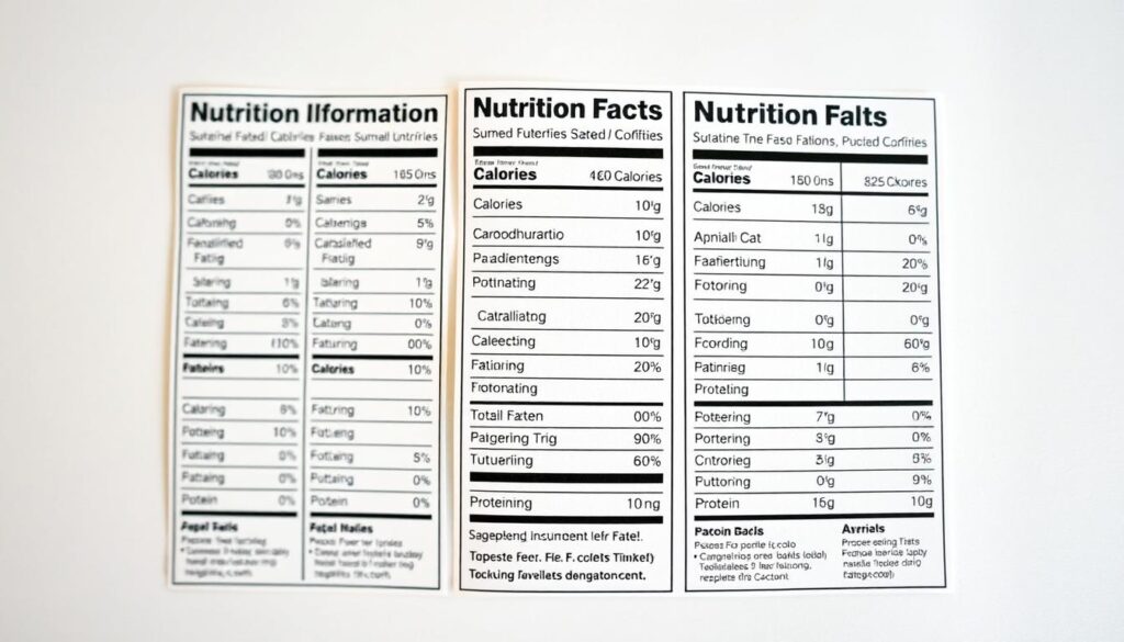 nutrition labels